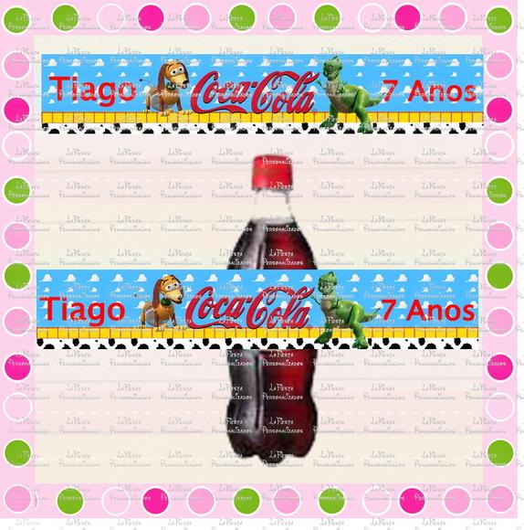 Rótulo Coca Cola Toy Story
