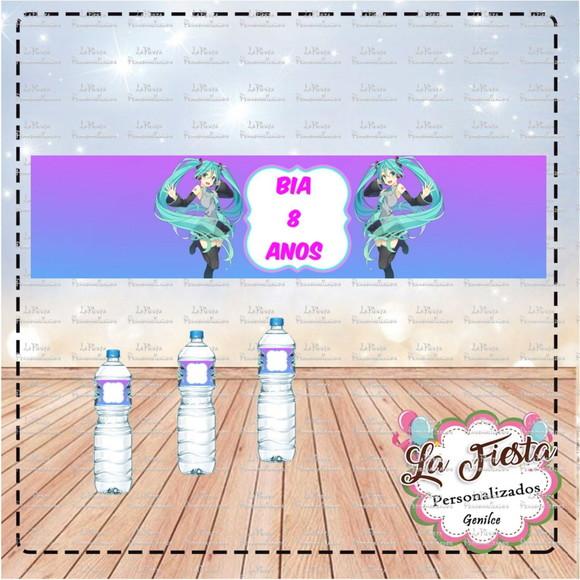 Rotulo para Água Hatsune Miku