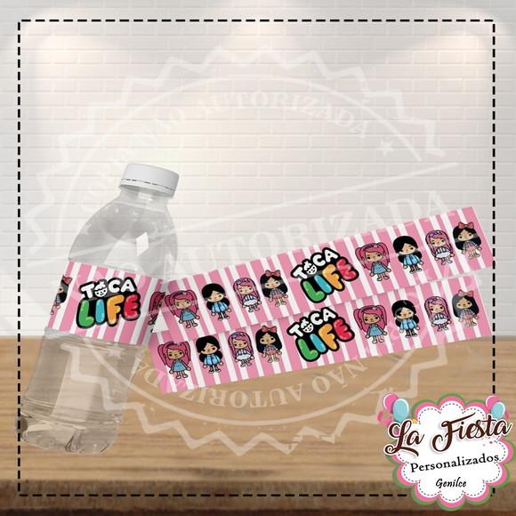 Rotulo para Agua Toca Life