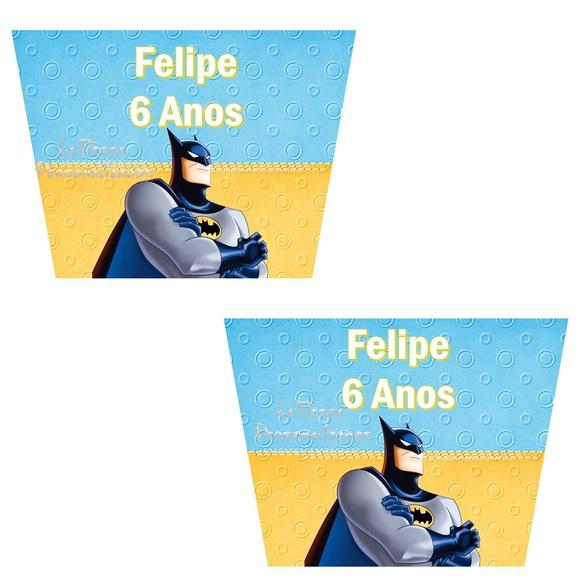 Rotulo para Balde de Pipoca Batmam 1,5 l