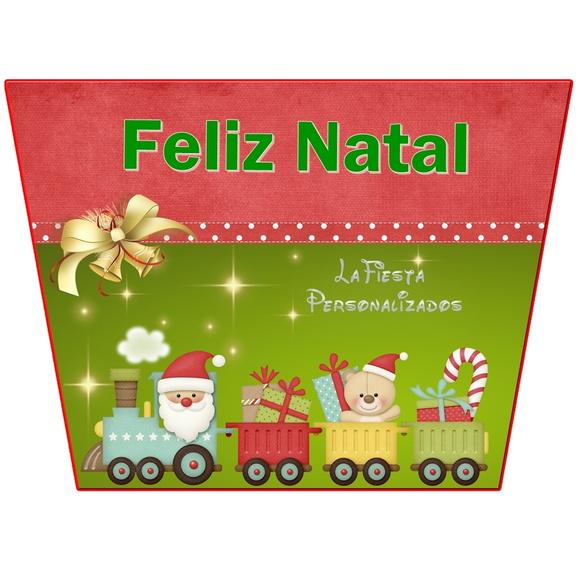 Rotulo para Balde De Pipoca Natal 1,5 l