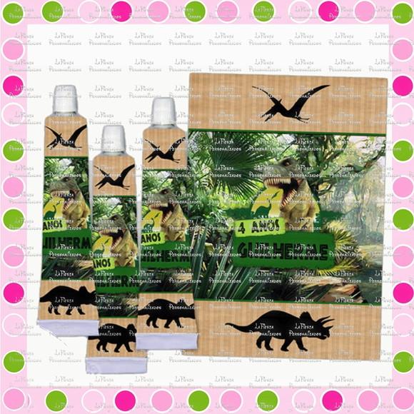 Rótulo para Bisnaga 30 gr Dinossauro