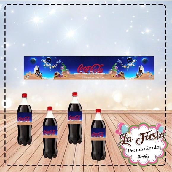 Rótulo para Coca Cola Astro Bot