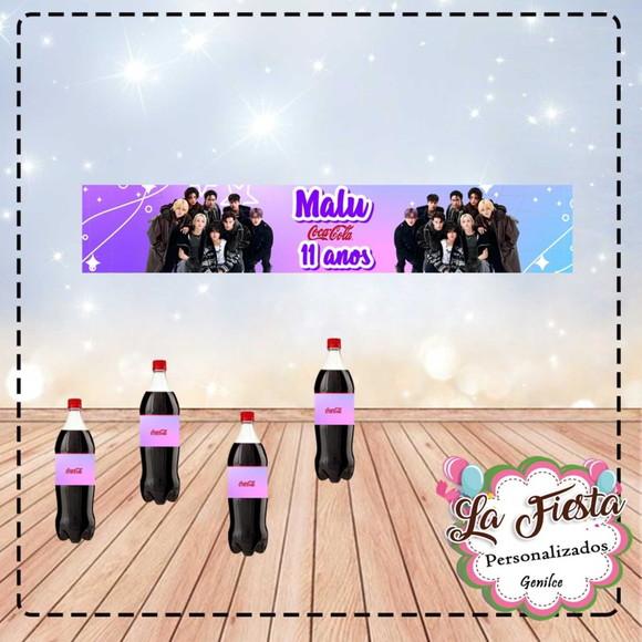 Rótulo para Coca Cola Banda Stray Kids