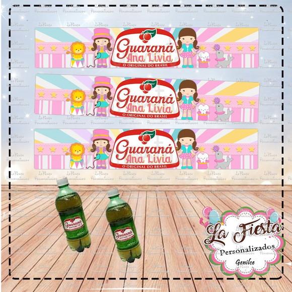 Rótulo Para Guaraná Circo Menina