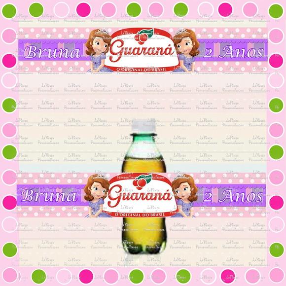 Rótulo Para Guaraná Princesa Sofia