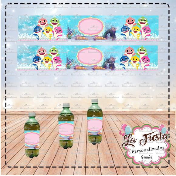 Rótulo para Refrigerante Baby Shark