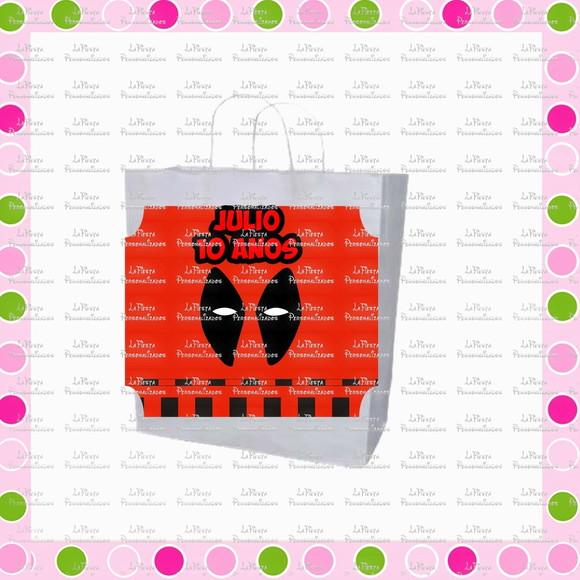 Rótulo para sacolinha adesiva Deadpool