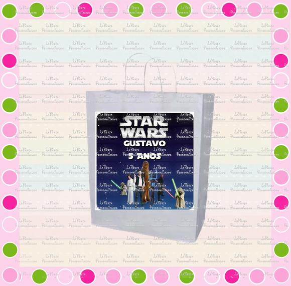Rótulo Sacolinha Adesiva Star Wars