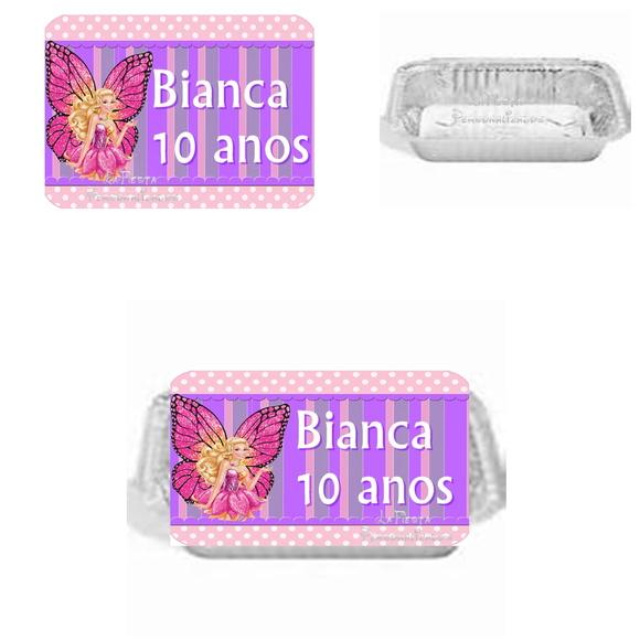 Tampa Marmita 250 ml Barbie Butterfly