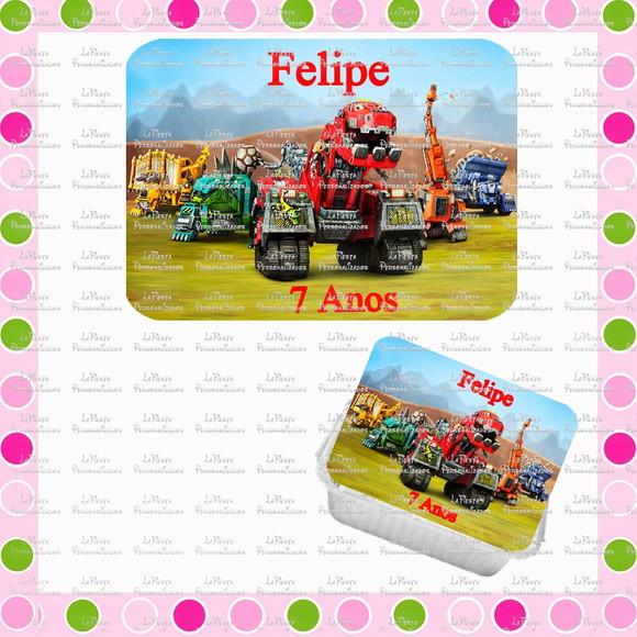 Tampa Marmita 250 Ml Dinotrux