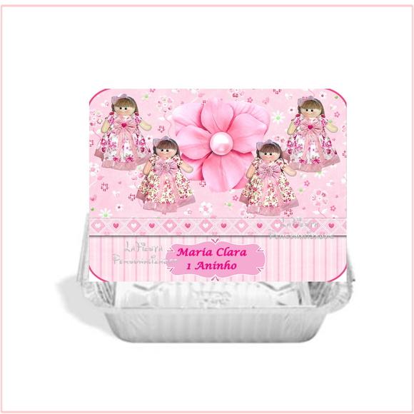 Tampa Marmita 500 Ml Boneca De Pano
