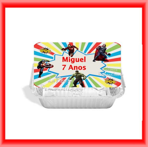 Tampa Marmita 500 Ml Os Vingadores