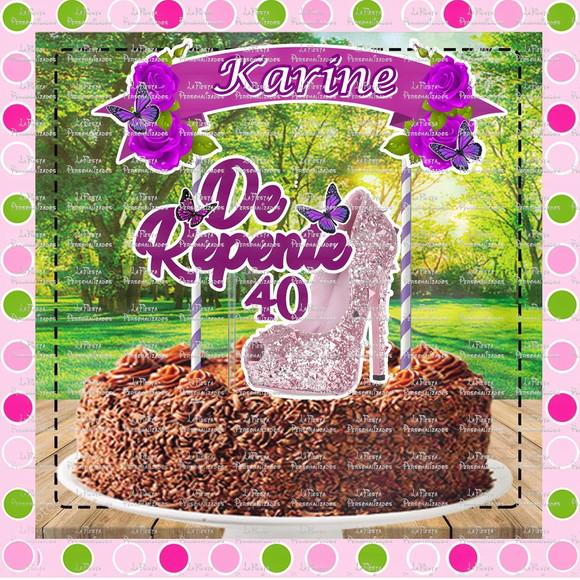 Topo de Bolo 40 Anos