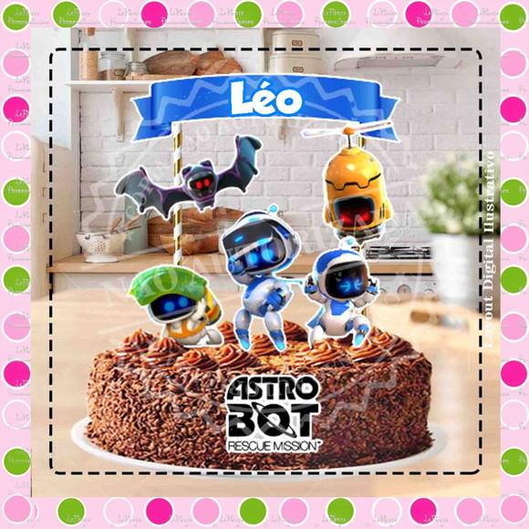 Topo de Bolo Astro Bot Rescue