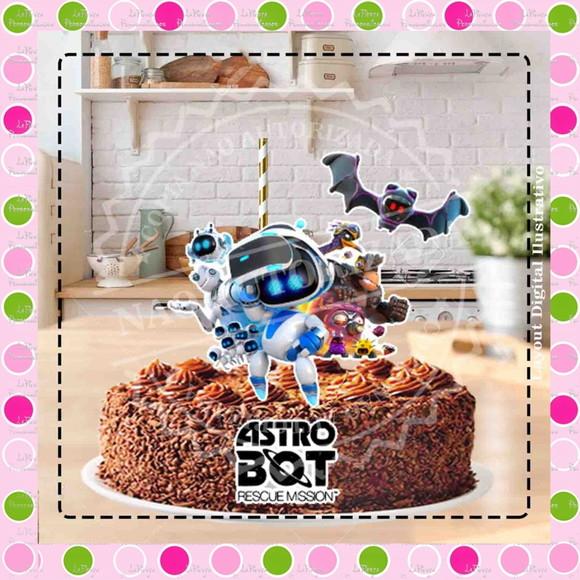 Topo De Bolo Astro Bot Rescue