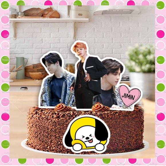 Topo de Bolo Banda Bts