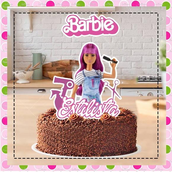 Topo de Bolo Barbie