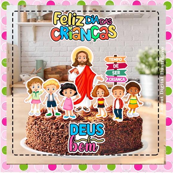 Topo de Bolo Dia das Crianças