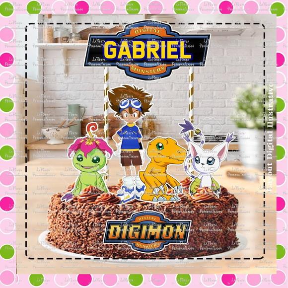 Topo de Bolo Digimon Adventure