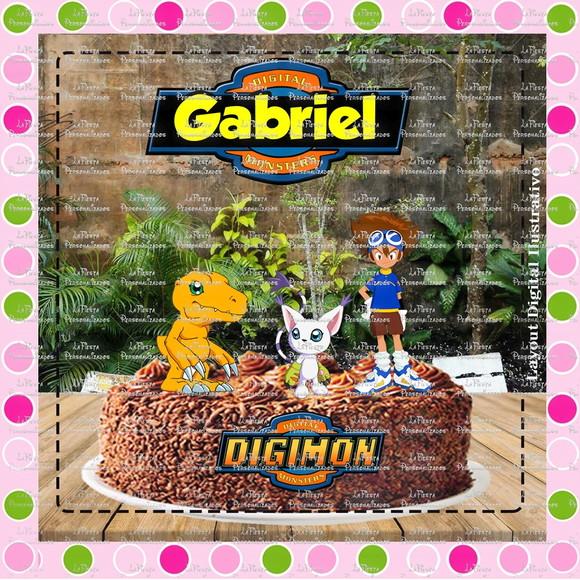 Topo de Bolo Digimon Adventure
