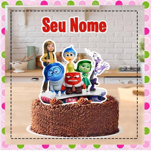 Topo de Bolo Divertidamente
