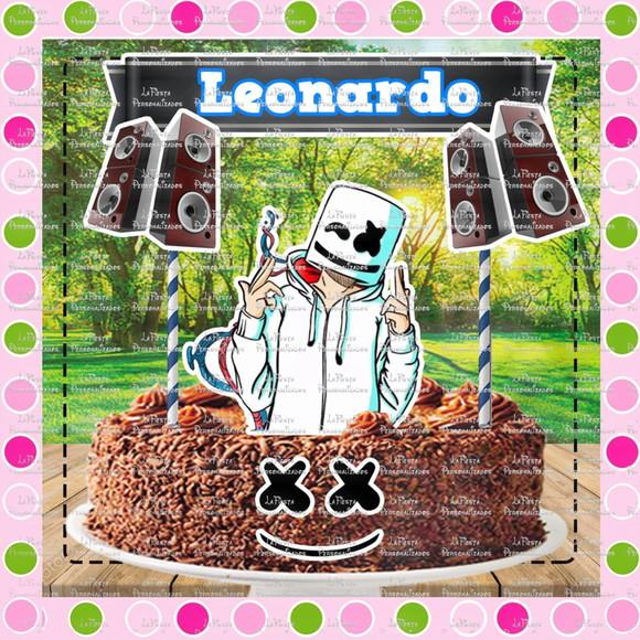 Topo de Bolo Dj Marshmello