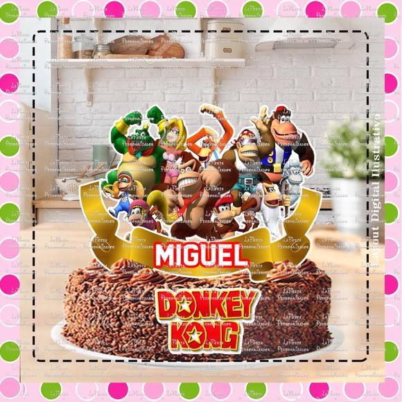 Topo de Bolo Donkey Kong