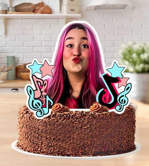 Topo de Bolo Emilly Vick e os Rosas