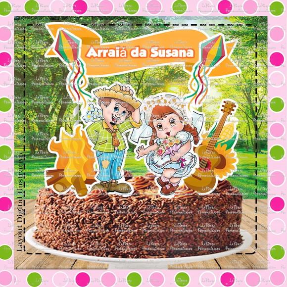 Topo de Bolo Festa Junina