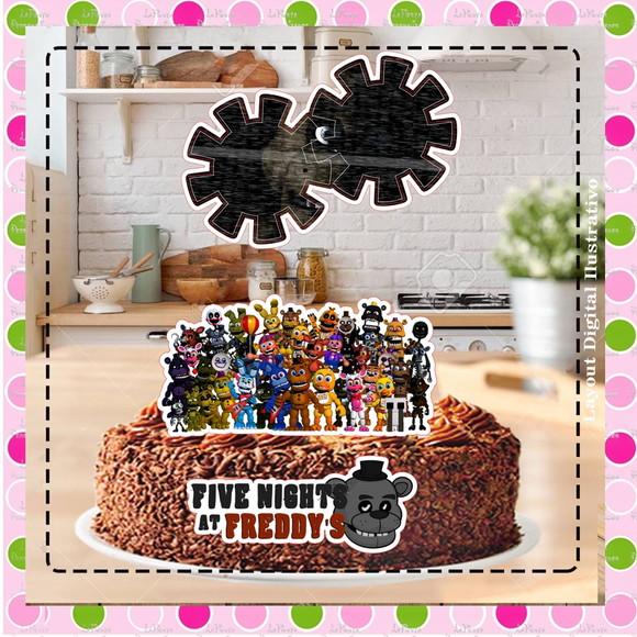 Topo de Bolo Five Nights At Freddy's