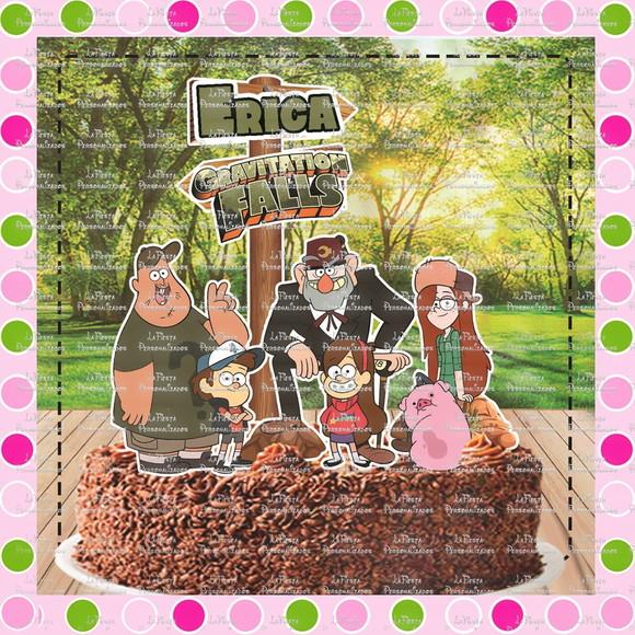 Topo de Bolo Gravity Falls