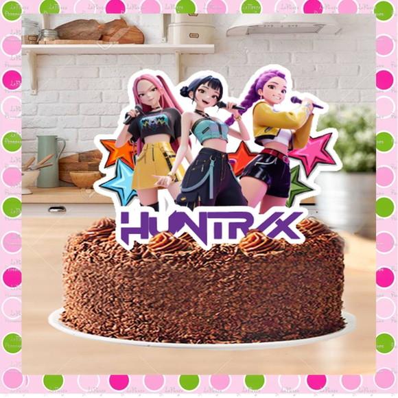 Topo de Bolo Guerreiras do Kpop