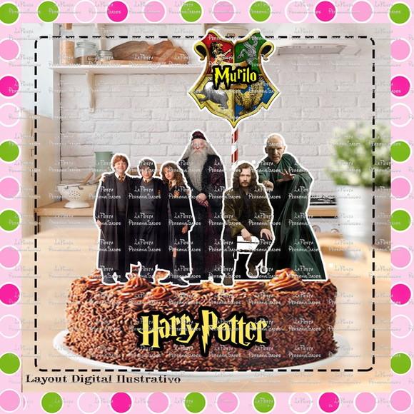 Topo de Bolo Harry Potter