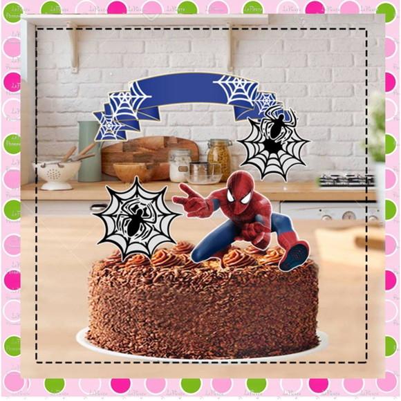 Topo de Bolo Homem Aranha