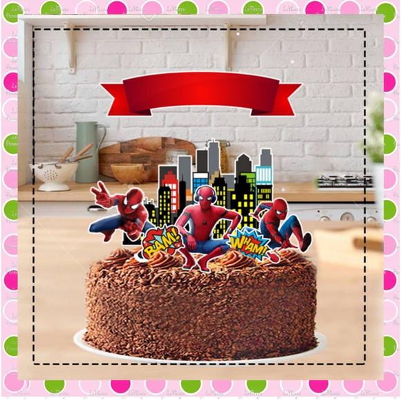Topo de Bolo Homem Aranha