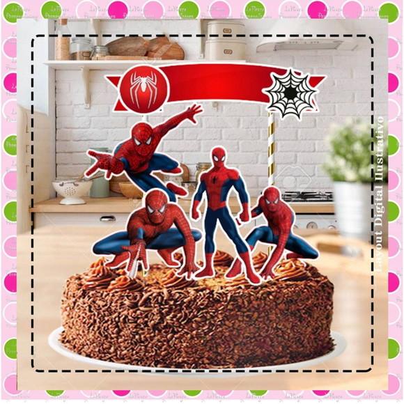 Topo de Bolo Homem Aranha