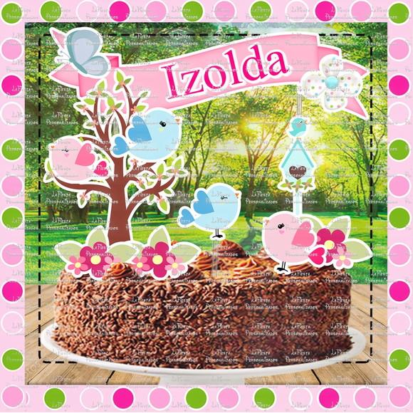 Topo de Bolo Jardim