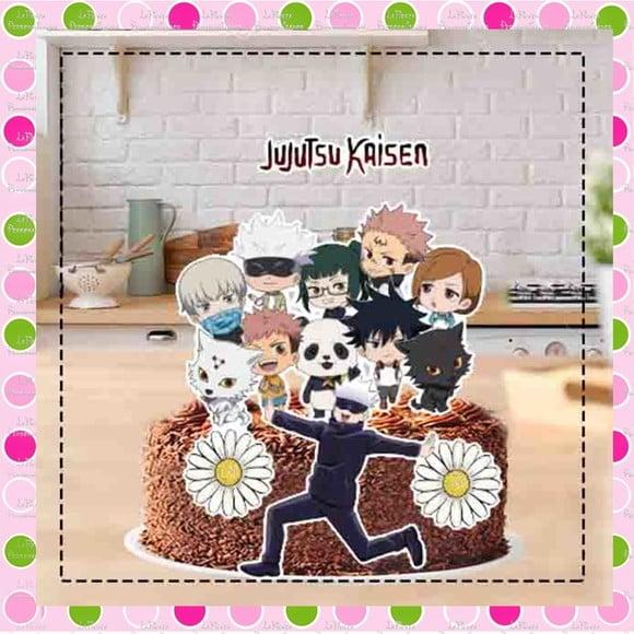 Topo de Bolo Jujutsu Kaisen