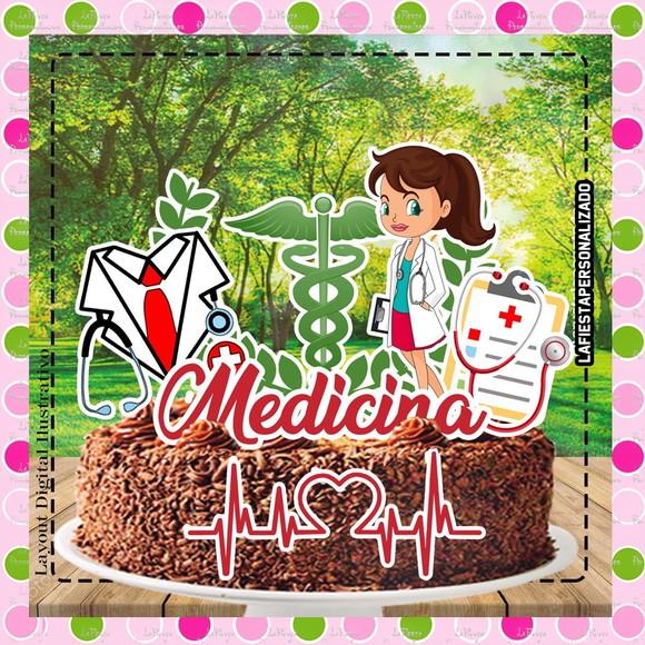 Topo de Bolo Medicina