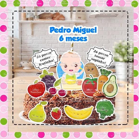 Topo de Bolo Mesversário papinha