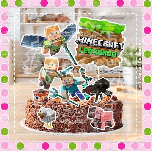 Topo de Bolo Minecraft