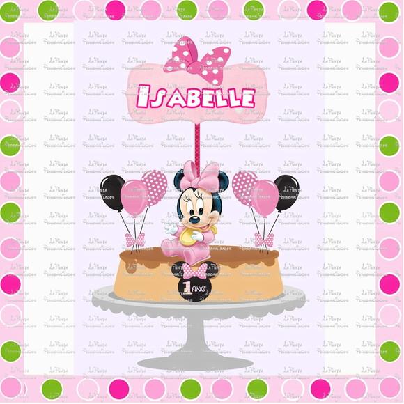 Topo de Bolo Minnie Baby