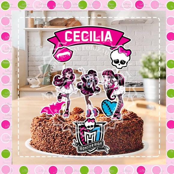 Topo de Bolo Monster High