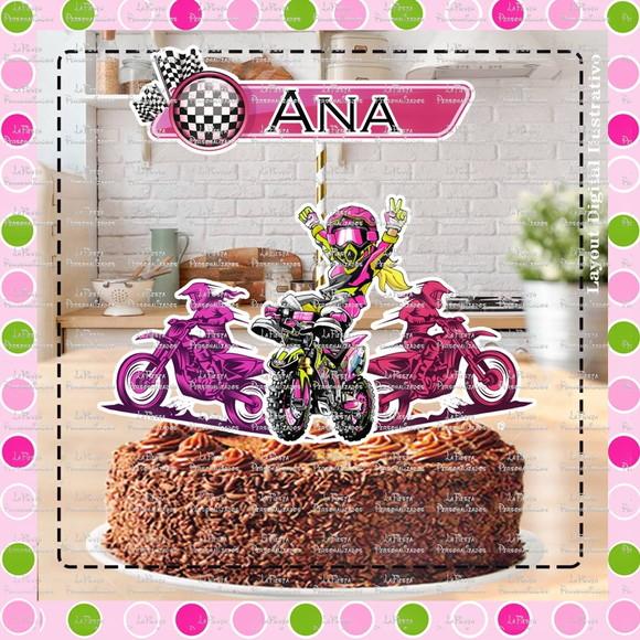 Topo de Bolo Motocross