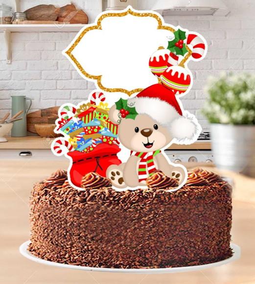 Topo de Bolo Natal