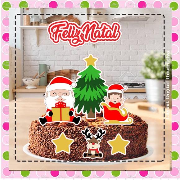 Topo de Bolo Natal