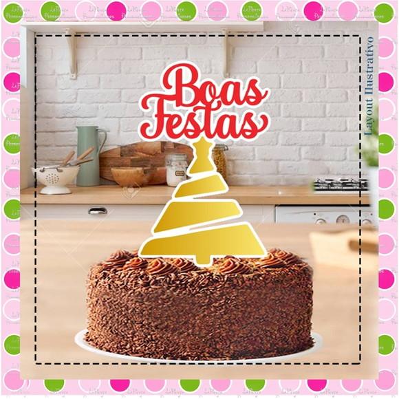 Topo de Bolo Natal