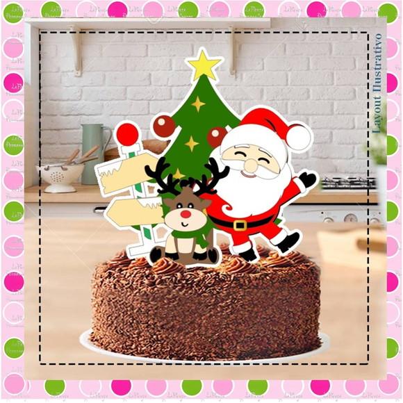Topo de Bolo Natal