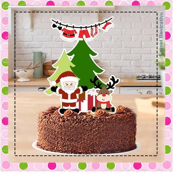 Topo de Bolo Natal